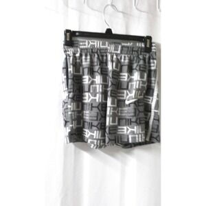 Nike Boy's‎ Small Athletic Shorts - Grey/Black/White Nike pattern